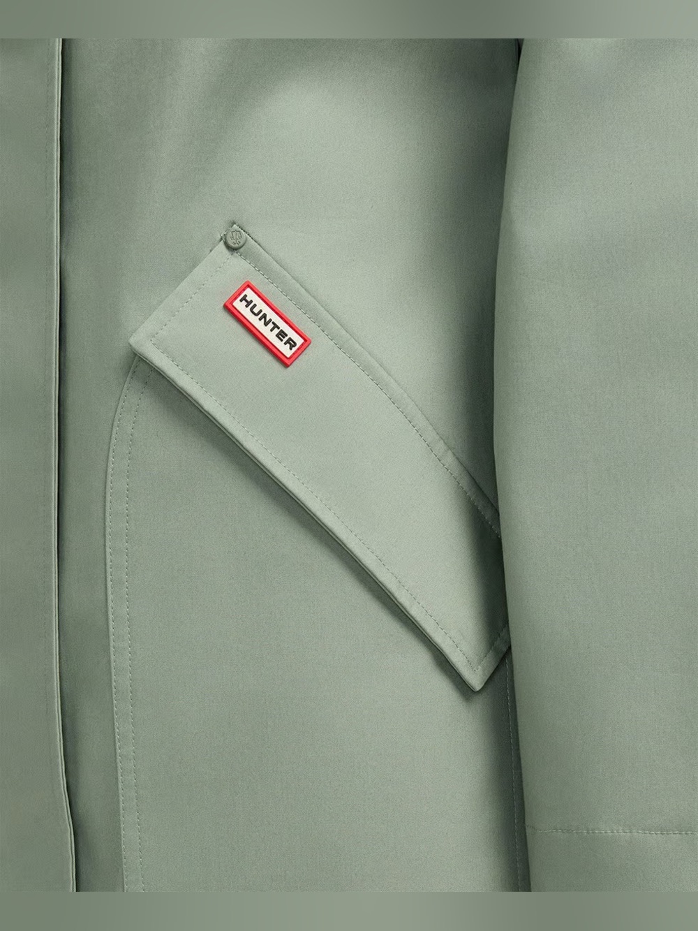 Hunter Jency Rain Jacket Herb Sage Size Small NWT - Picture 3 of 9